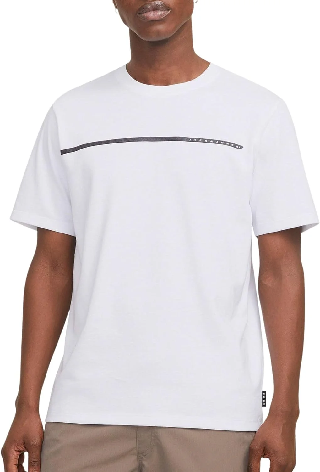 تی شرت مردانه جک اند جونز مدل JCOFUSION FULL BRANDING TEE SS CREW NOOS (بسته 1 عددی)