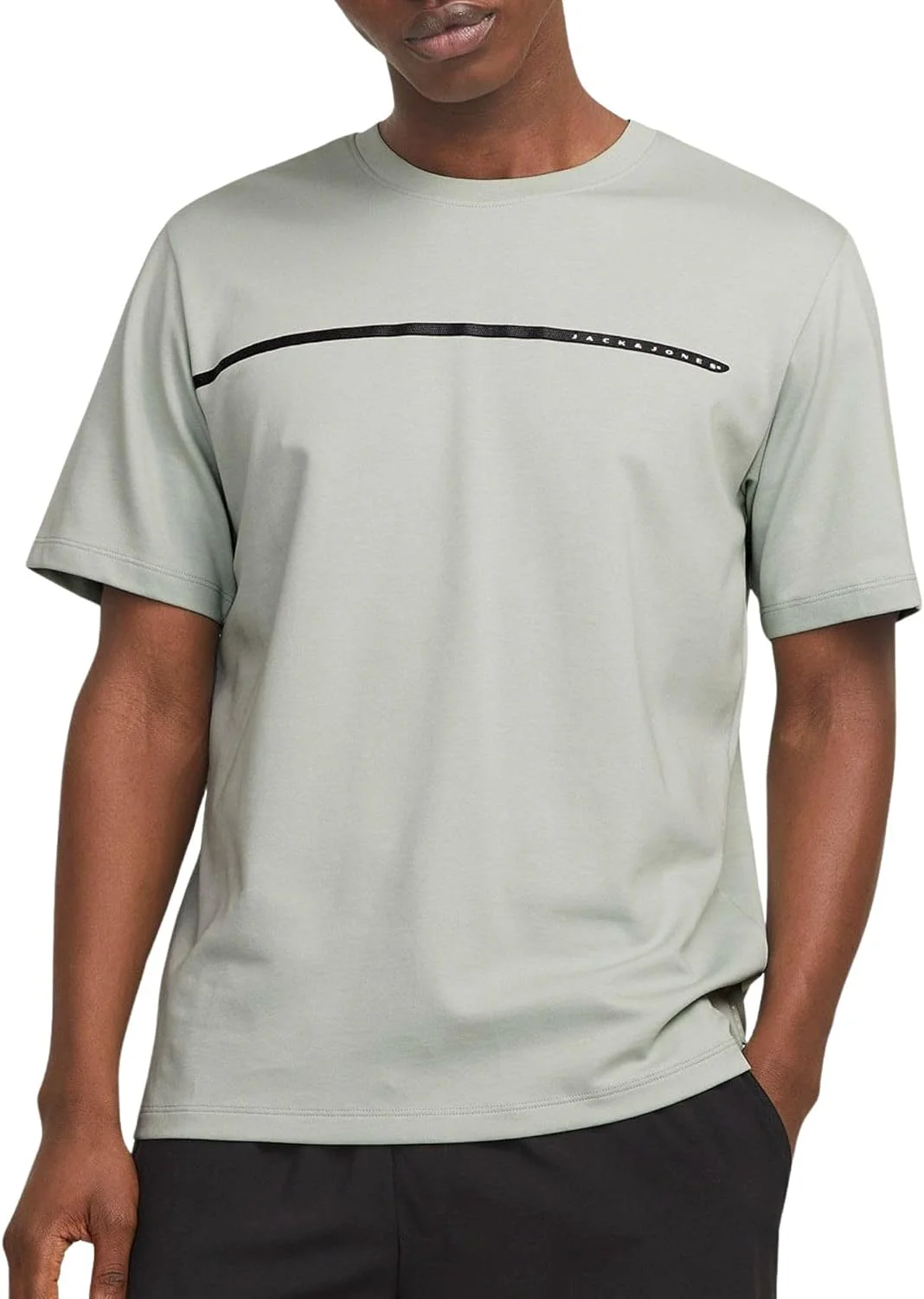 تی شرت مردانه جک اند جونز مدل JCOFUSION FULL BRANDING TEE SS CREW NOOS