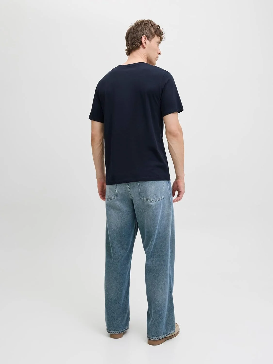 تی‌شرت آستین کوتاه یقه گرد مردانه جک اند جونز مدل Jjbrandy (تک عددی)