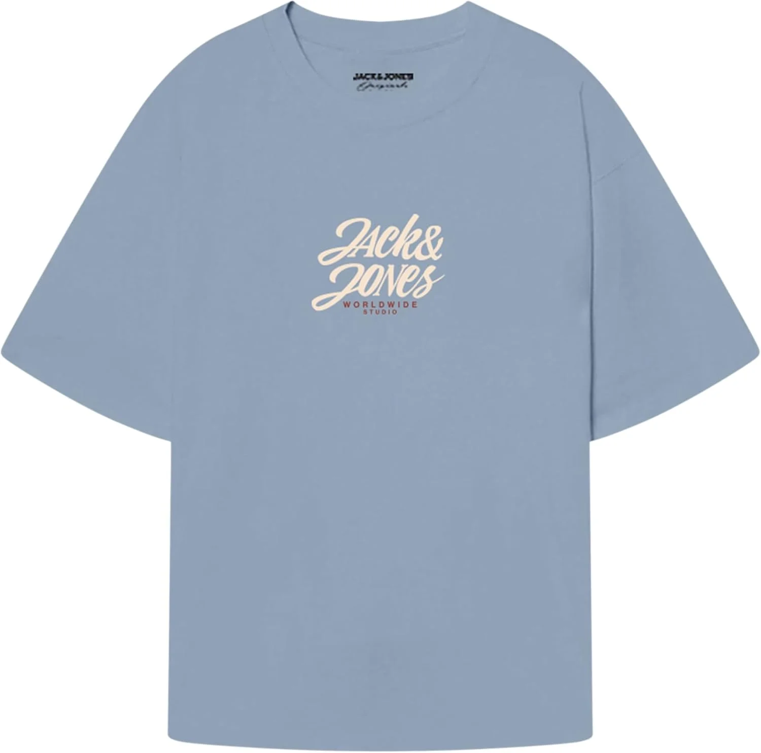 تی شرت مردانه جک اند جونز مدل JORTAVIRA یقه گرد آستین کوتاه بسته 3 عددی