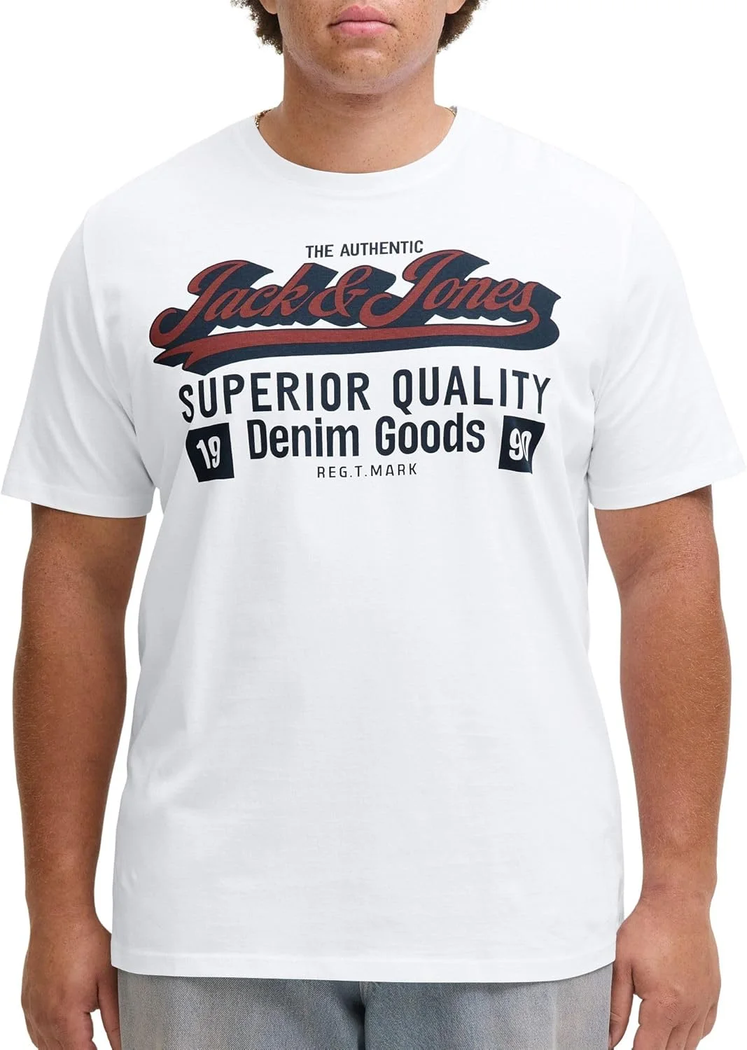 تی شرت مردانه جک اند جونز مدل JJELOGO TEE SS ONECK 2 COL AW25 NOOS PLS