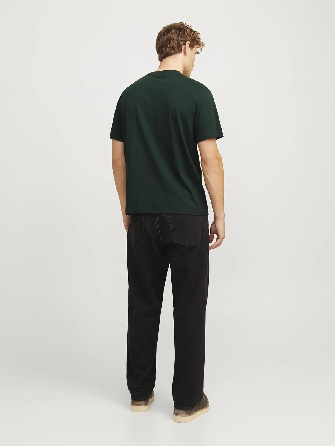 تی شرت مردانه یقه گرد آستین کوتاه جیب دار جک اند جونز (تک عددی)