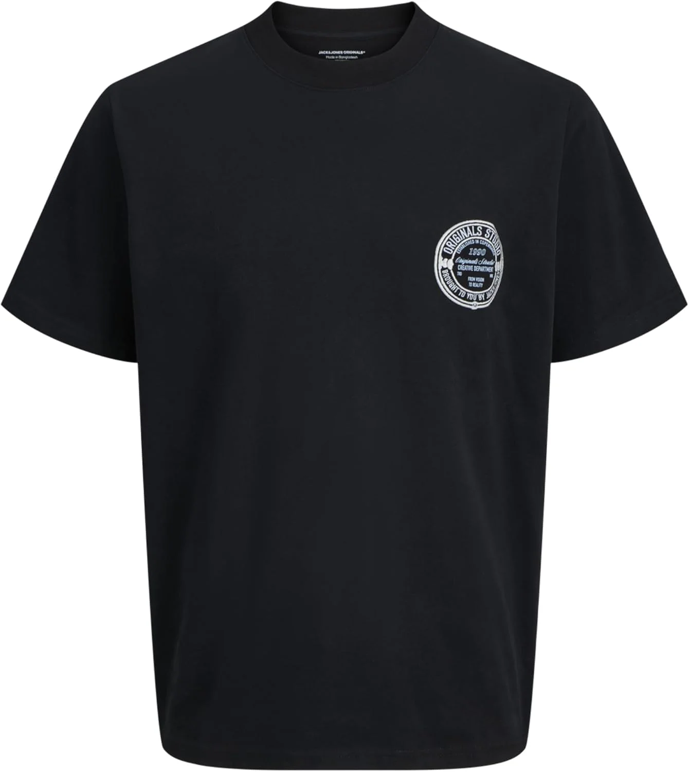 تی شرت مردانه جک اند جونز مدل Joryork Chest Tee Ss Crew Neck Pls (بسته 1 عددی)