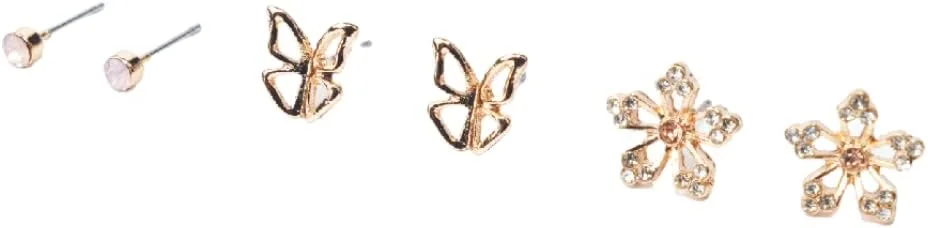 ست سه تایی گوشواره های متنوع AMICA، ضد حساسیت، سبک وزن، مناسب برای گوش های حساس ست سه تایی گوشواره های متنوع AMICA، ضد حساسیت، سبک وزن، مناسب برای گوش های حساس