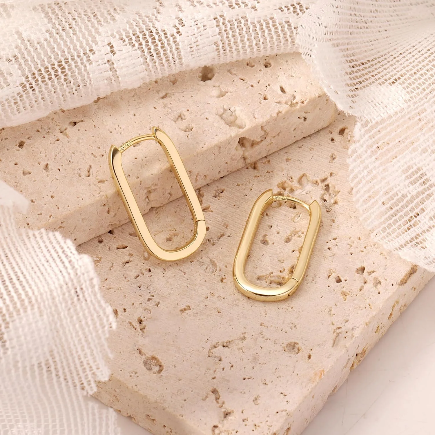 گوشواره های حلقه ای کوچک نقره استرلینگ 925 برای زنان، حلقه ای کوچک مربعی ضد حساسیت با روکش طلای 14 عیار، حلقه های مستطیلی مینیمالیستی هندسی برای زنان، مد روز گوشواره های حلقه ای کوچک نقره استرلینگ 925 برای زنان، حلقه ای کوچک مربعی ضد حساسیت با روکش طلای 14 عیار، حلقه های مستطیلی مینیمالیستی هندسی برای زنان، مد روز