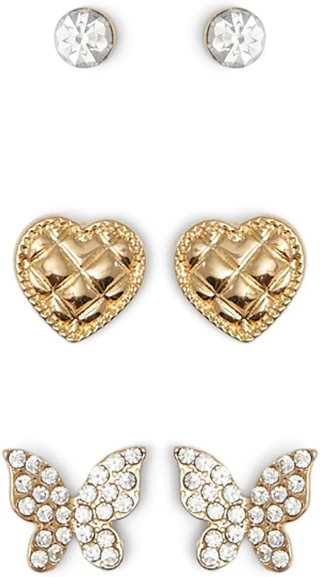 گوشواره های میخی زنانه آلدو مدل Ocaewan با زیرکونیای مکعبی سفید، طلای زرد گوشواره های میخی زنانه آلدو مدل Ocaewan با زیرکونیای مکعبی سفید، طلای زرد