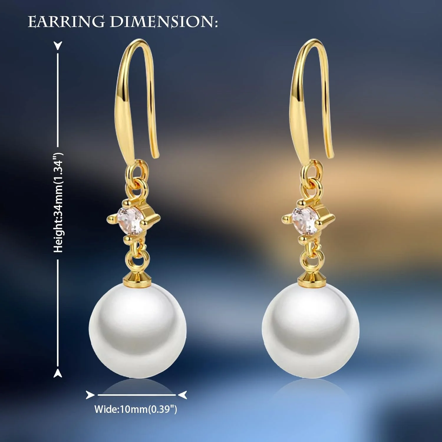 گوشواره های مرواریدی رنگارنگ زنانه، گوشواره های آویز مرواریدی با روکش طلای 18 عیار و نگین های زیرکونیا، جواهرات ظریف آویز مروارید زیرکونیا مکعبی درجه 5A+ برای بانوان گوشواره های مرواریدی رنگارنگ زنانه، گوشواره های آویز مرواریدی با روکش طلای 18 عیار و نگین های زیرکونیا، جواهرات ظریف آویز مروارید زیرکونیا مکعبی درجه 5A+ برای بانوان