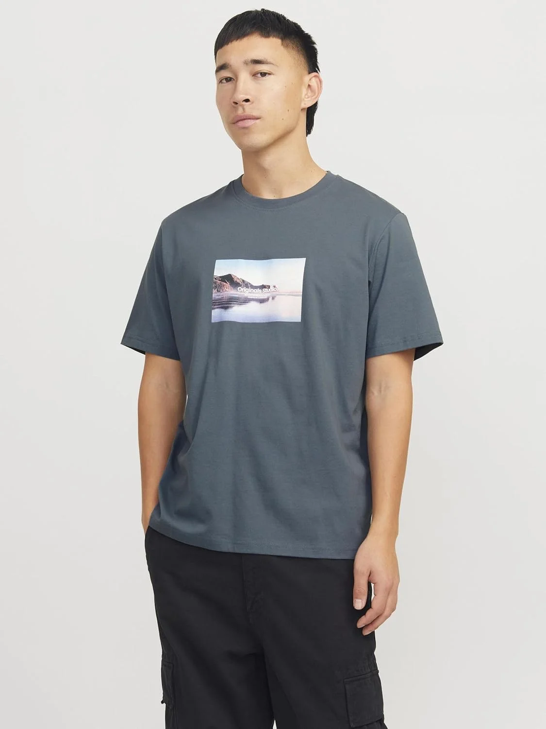 تی شرت مردانه جک اند جونز مدل VESTERBRO PICTURE TEE SS CREW NECK SN Classic