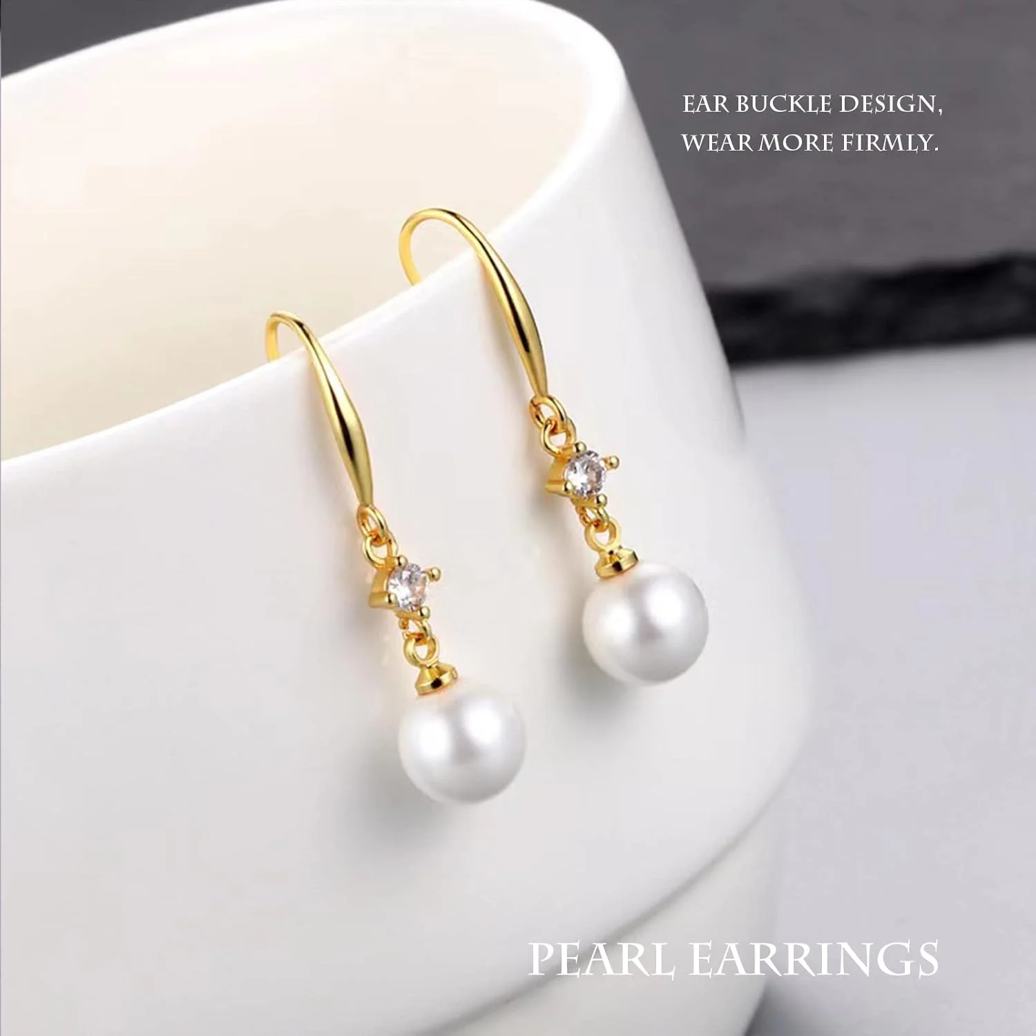 گوشواره های مرواریدی رنگارنگ زنانه، گوشواره های آویز مرواریدی با روکش طلای 18 عیار و نگین های زیرکونیا، جواهرات ظریف آویز مروارید زیرکونیا مکعبی درجه 5A+ برای بانوان گوشواره های مرواریدی رنگارنگ زنانه، گوشواره های آویز مرواریدی با روکش طلای 18 عیار و نگین های زیرکونیا، جواهرات ظریف آویز مروارید زیرکونیا مکعبی درجه 5A+ برای بانوان