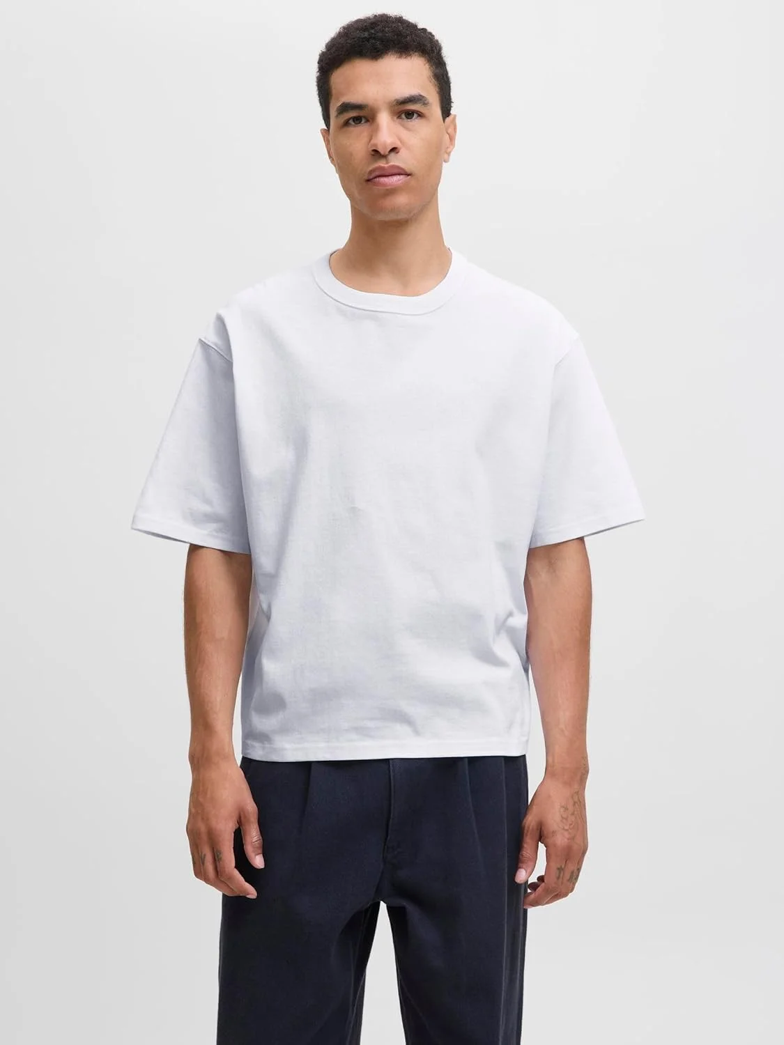 تی شرت مردانه جک اند جونز مدل Jorstyling Icon Box Tee Ss Cn (بسته 1 عددی)