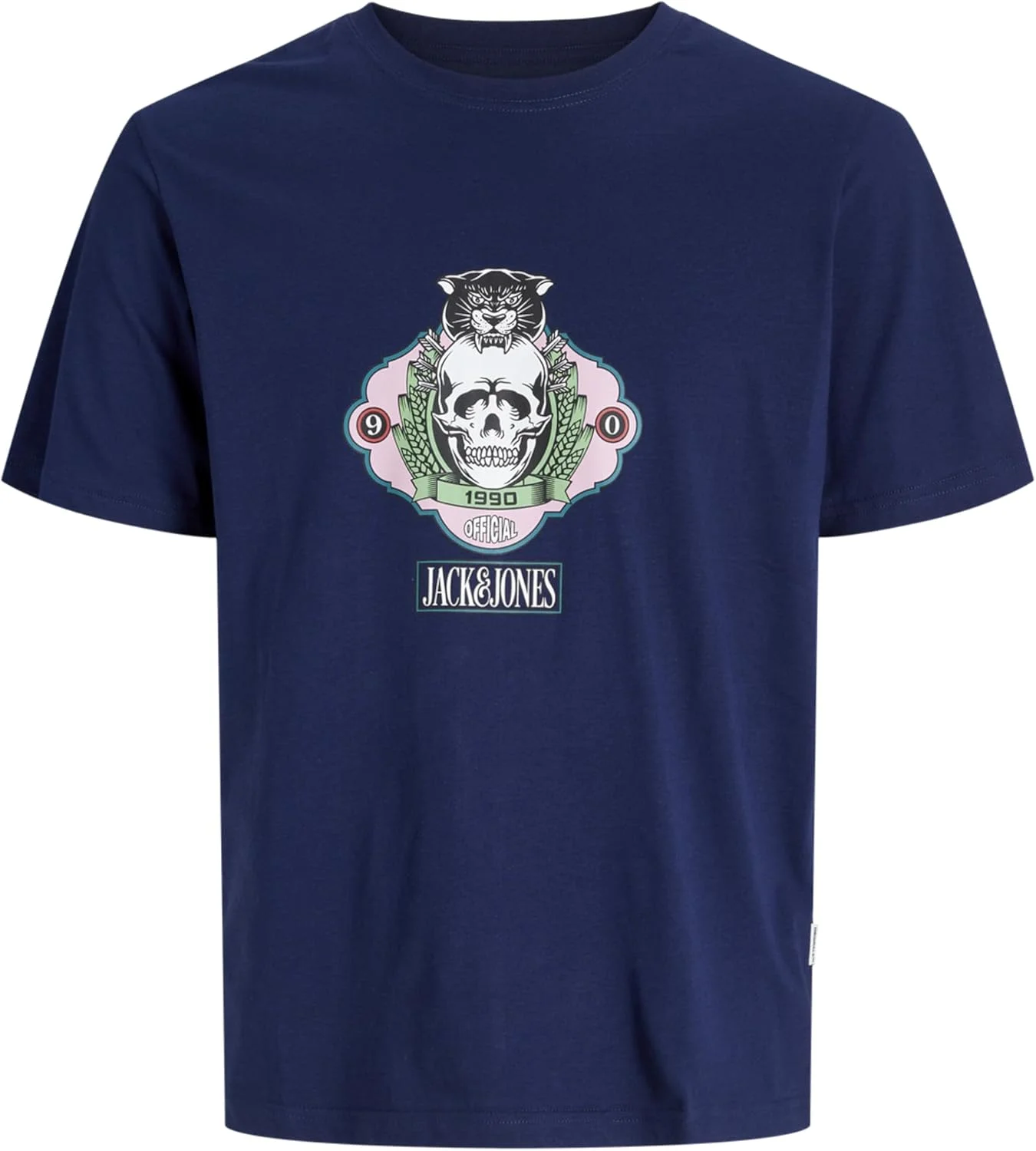 تی شرت یقه گرد پسرانه جک اند جونز مدل Jorskull Nature Tee Ss Crew Neck Sn Jnr (تک عددی)