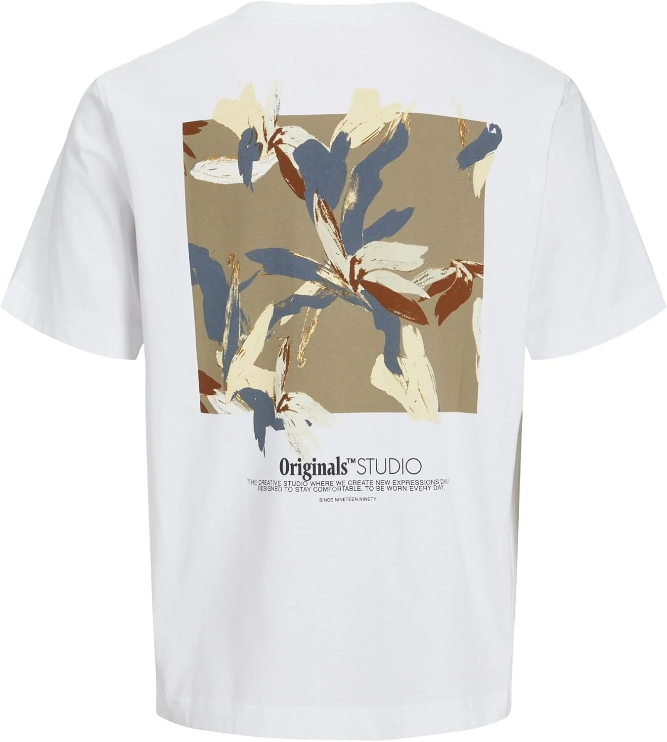 تی شرت یقه گرد مردانه جک اند جونز مدل Jorvarenna Painted Back (تک عددی)