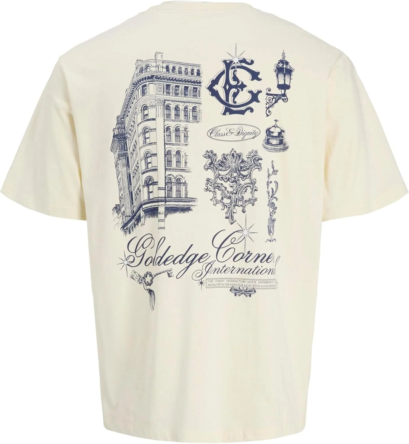 تی شرت یقه گرد مردانه جک اند جونز مدل Jorservice Gallery Tee Ss Crew Neck Tg (بسته 1 عددی)