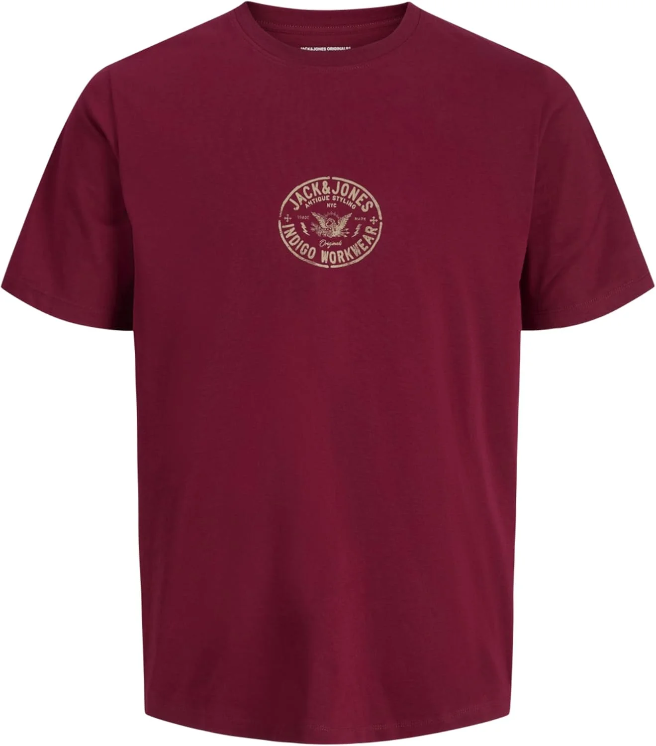 تی شرت مردانه جک اند جونز مدل Jorretro آستین کوتاه یقه گرد بسته 3 عددی