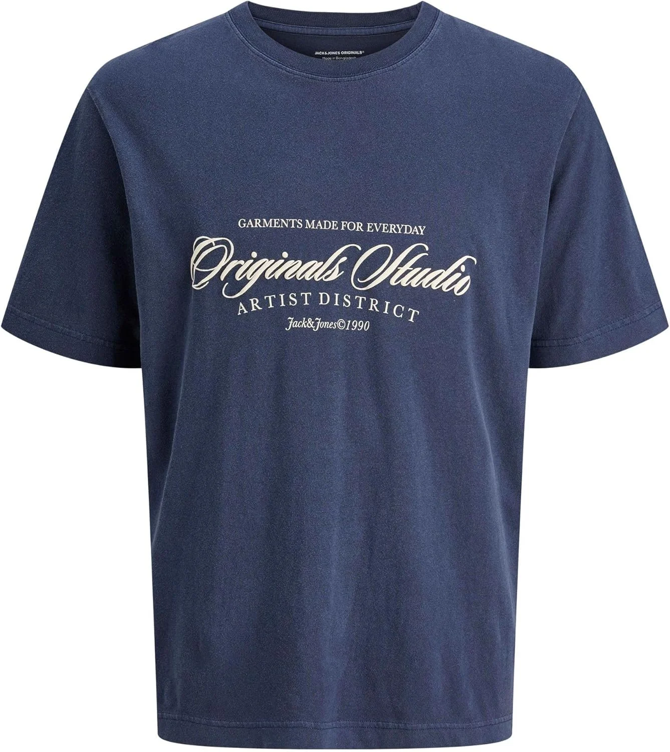 تی شرت یقه گرد مردانه جک اند جونز مدل Jorinwood Wash (تک عددی)