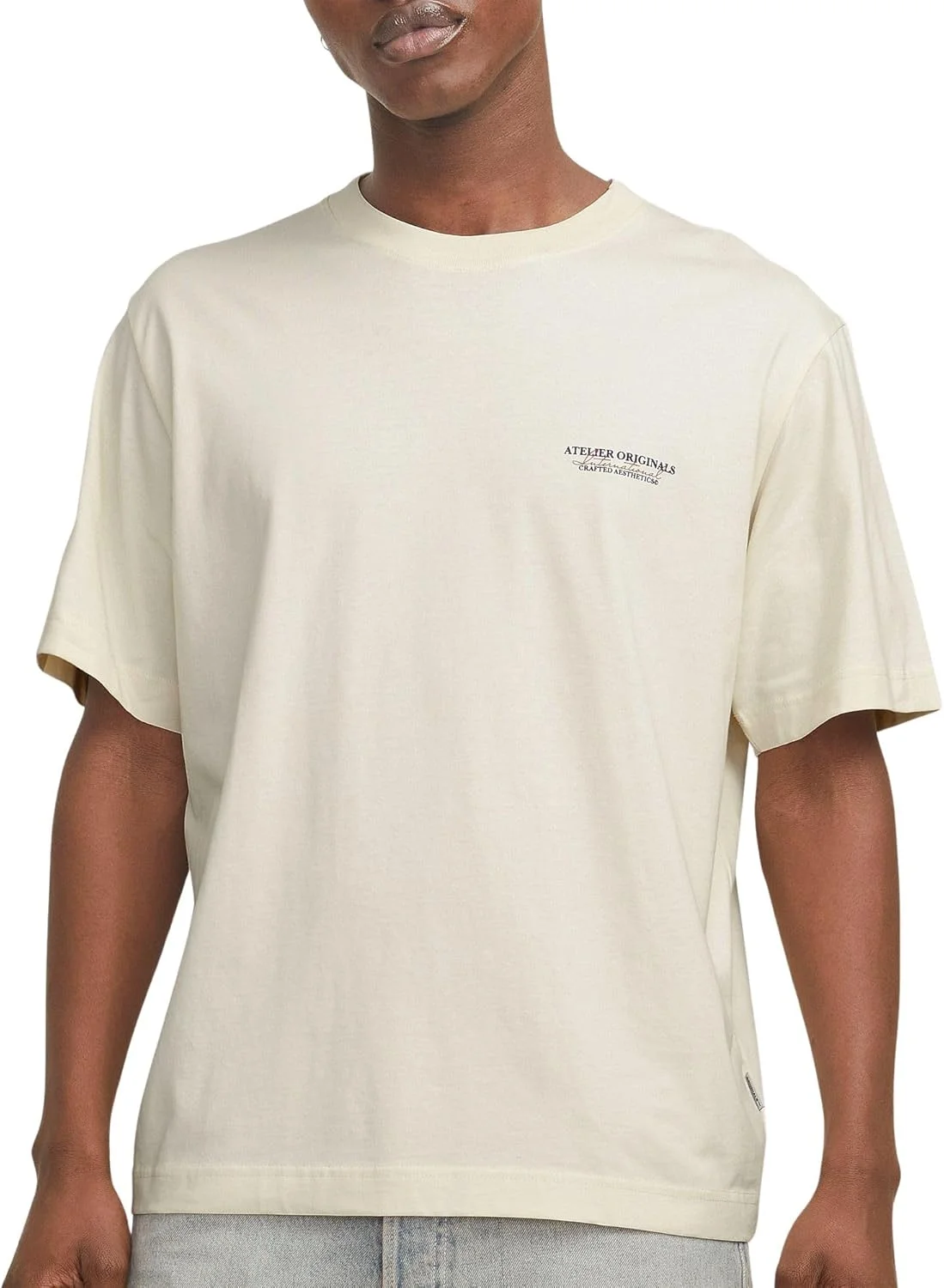 تی شرت یقه گرد مردانه جک اند جونز مدل Jorislington Type Tee Ss Crew Neck Sn (تک عددی)