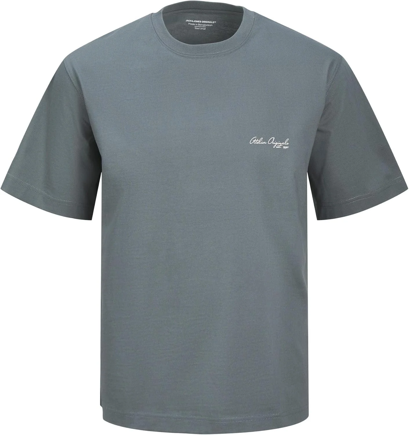 تی شرت مردانه جک اند جونز مدل Jorislington Back Tee Ss Crew Neck Sn (بسته 1 عددی)