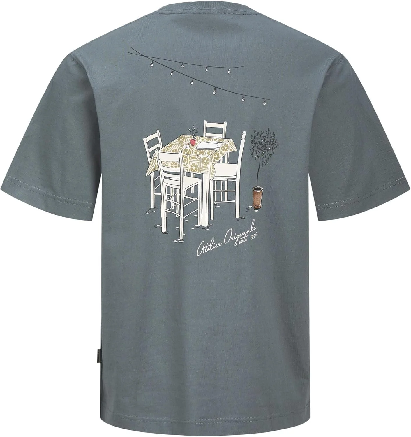 تی شرت مردانه جک اند جونز مدل Jorislington Back Tee Ss Crew Neck Sn (بسته 1 عددی)