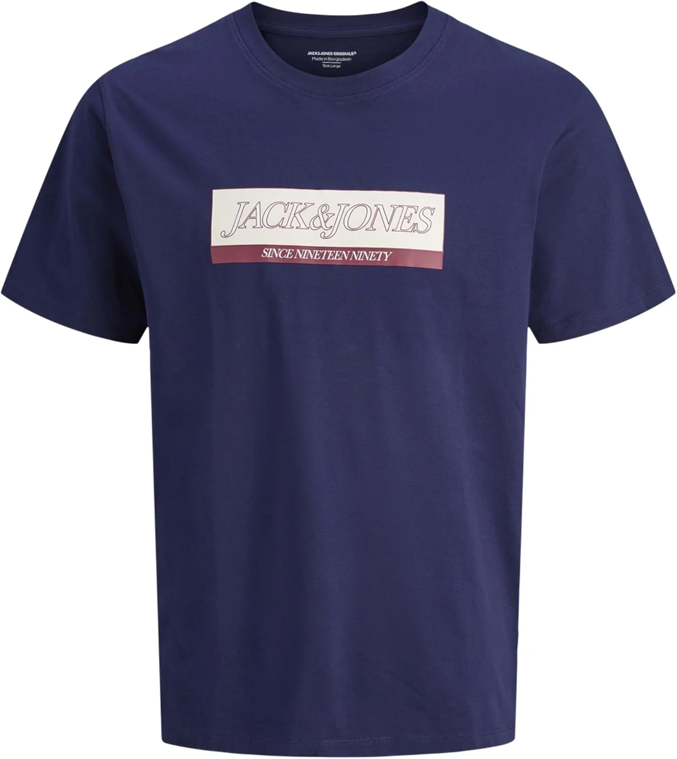 تی شرت مردانه جک اند جونز مدل Jorinwood Block Branding Tee Ss Cn3pk Mp (بسته 3 عددی)