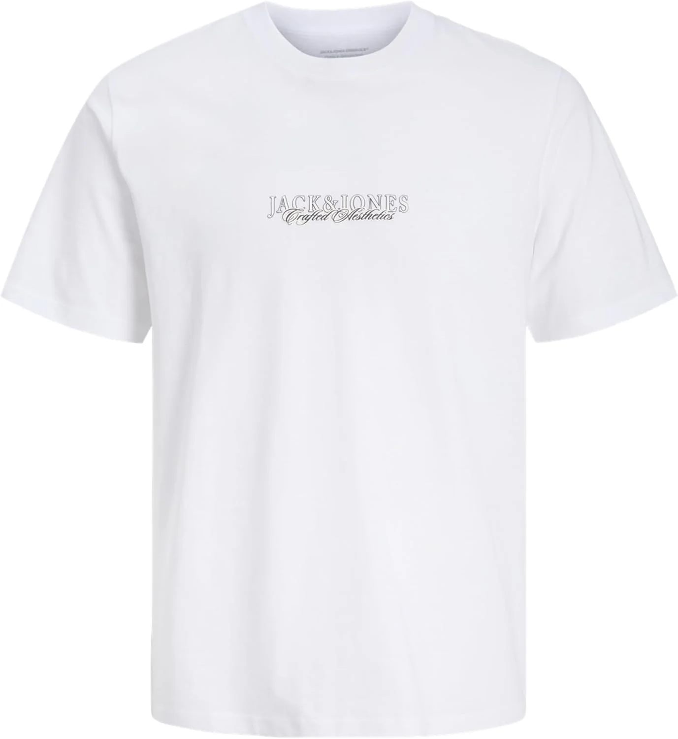 تی شرت یقه گرد آستین کوتاه مردانه جک اند جونز مدل Jorbleecker Minimal (تک بسته)