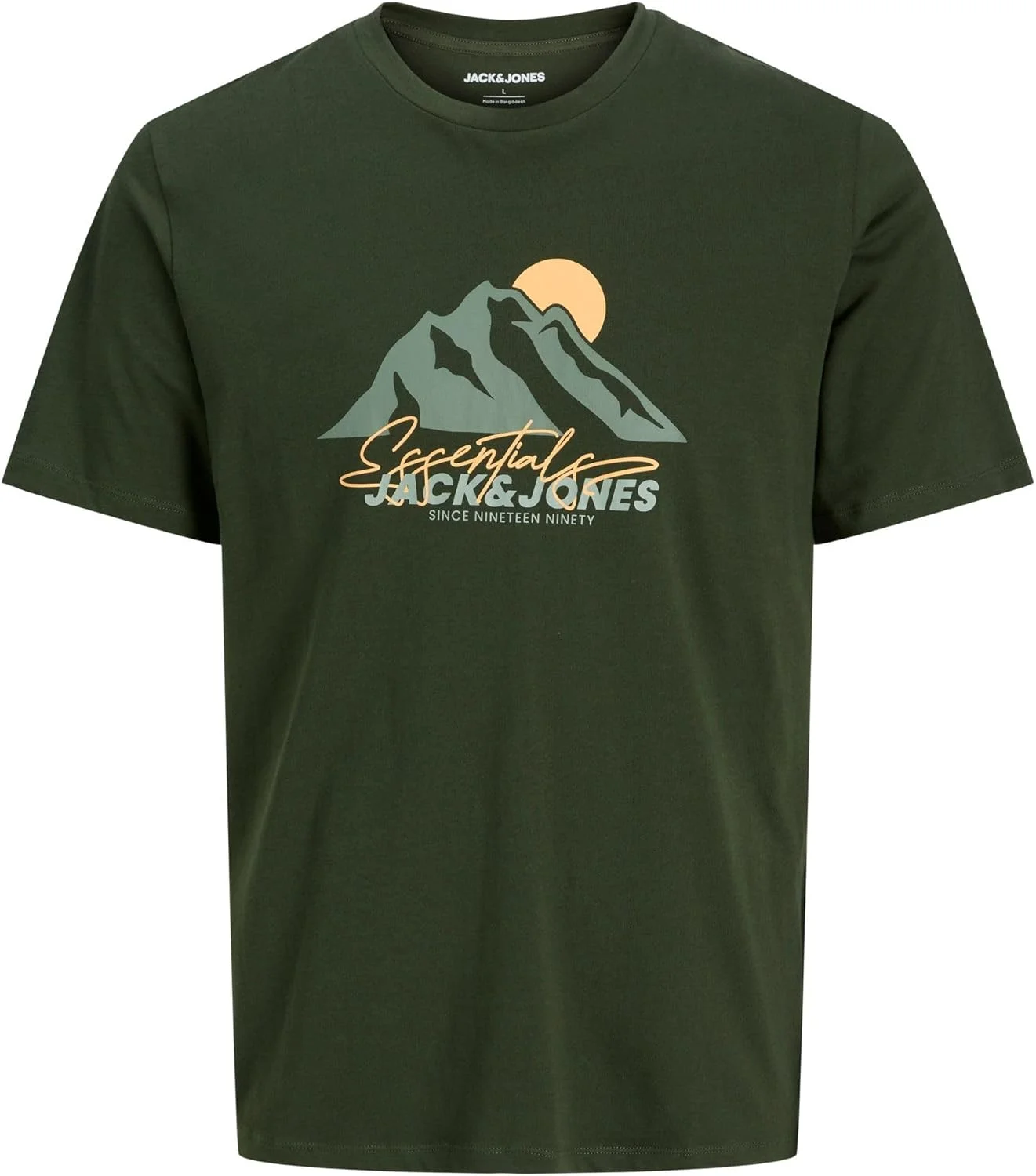 تی شرت آستین کوتاه یقه گرد مردانه جک اند جونز مدل Jjsun (تک عددی)