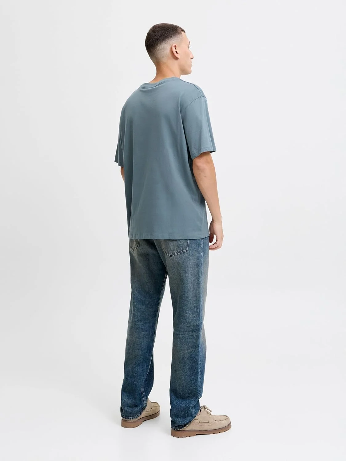 تی شرت آستین کوتاه یقه گرد مردانه جک اند جونز مدل Jjyuki (تک عددی)