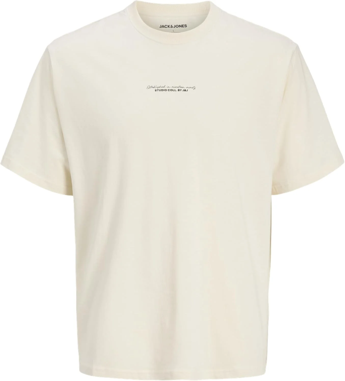 تی شرت یقه گرد آستین کوتاه مردانه جک اند جونز مدل Jjrikkie (تک عددی)