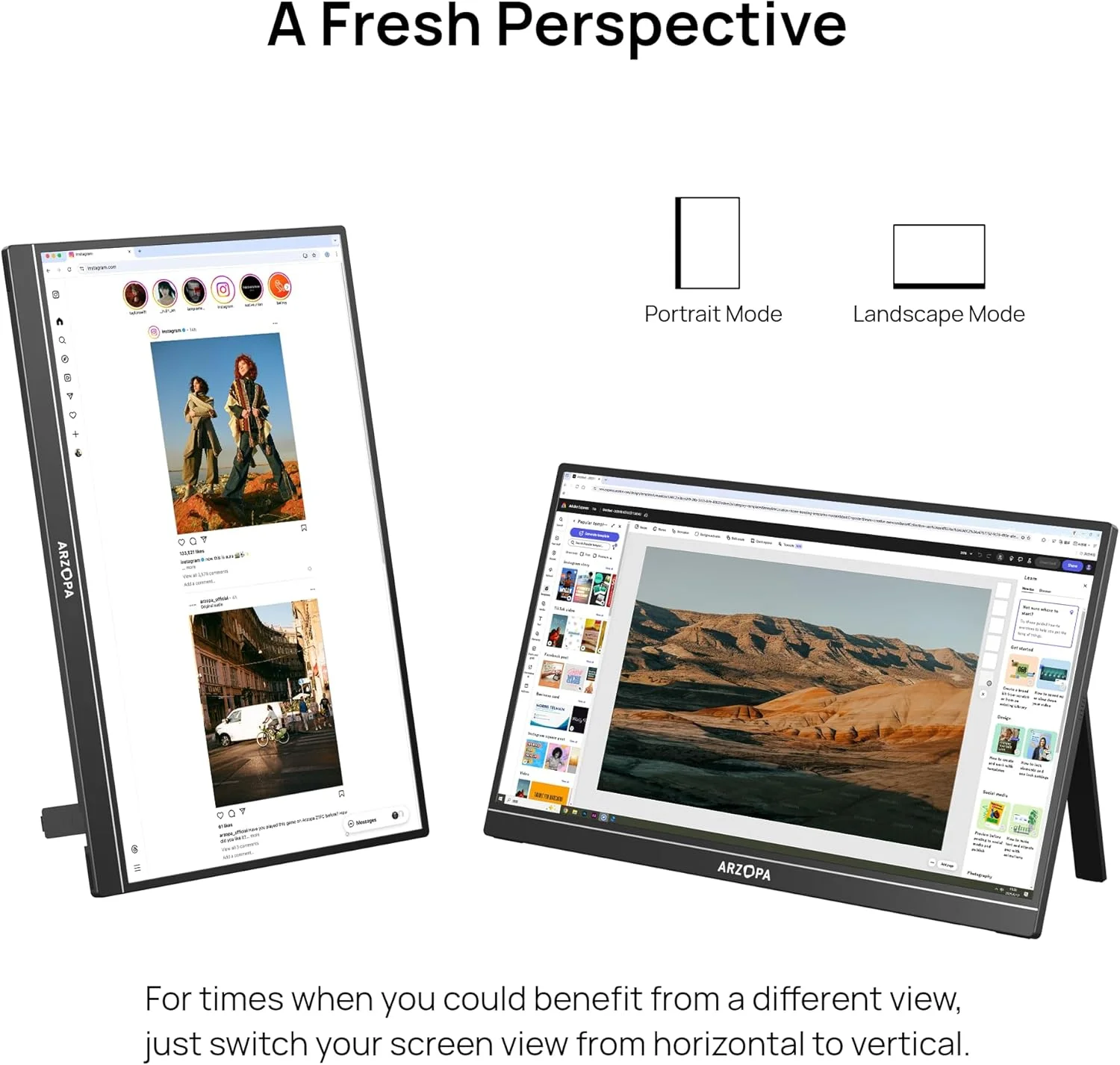 مانیتور قابل حمل 17.3 اینچی ARZOPA، مانیتور گیمینگ IPS با کیفیت 1080P FHD و پوشش 103% sRGB، دارای پایه داخلی، پورت های HDMI و USB C، صفحه نمایش خارجی برای کامپیوتر، مک، تلفن، ایکس باکس و PS5 - مدل A1M مانیتور قابل حمل 17.3 اینچی ARZOPA، مانیتور گیمینگ IPS با کیفیت 1080P FHD و پوشش 103% sRGB، دارای پایه داخلی، پورت های HDMI و USB C، صفحه نمایش خارجی برای کامپیوتر، مک، تلفن، ایکس باکس و PS5 - مدل A1M