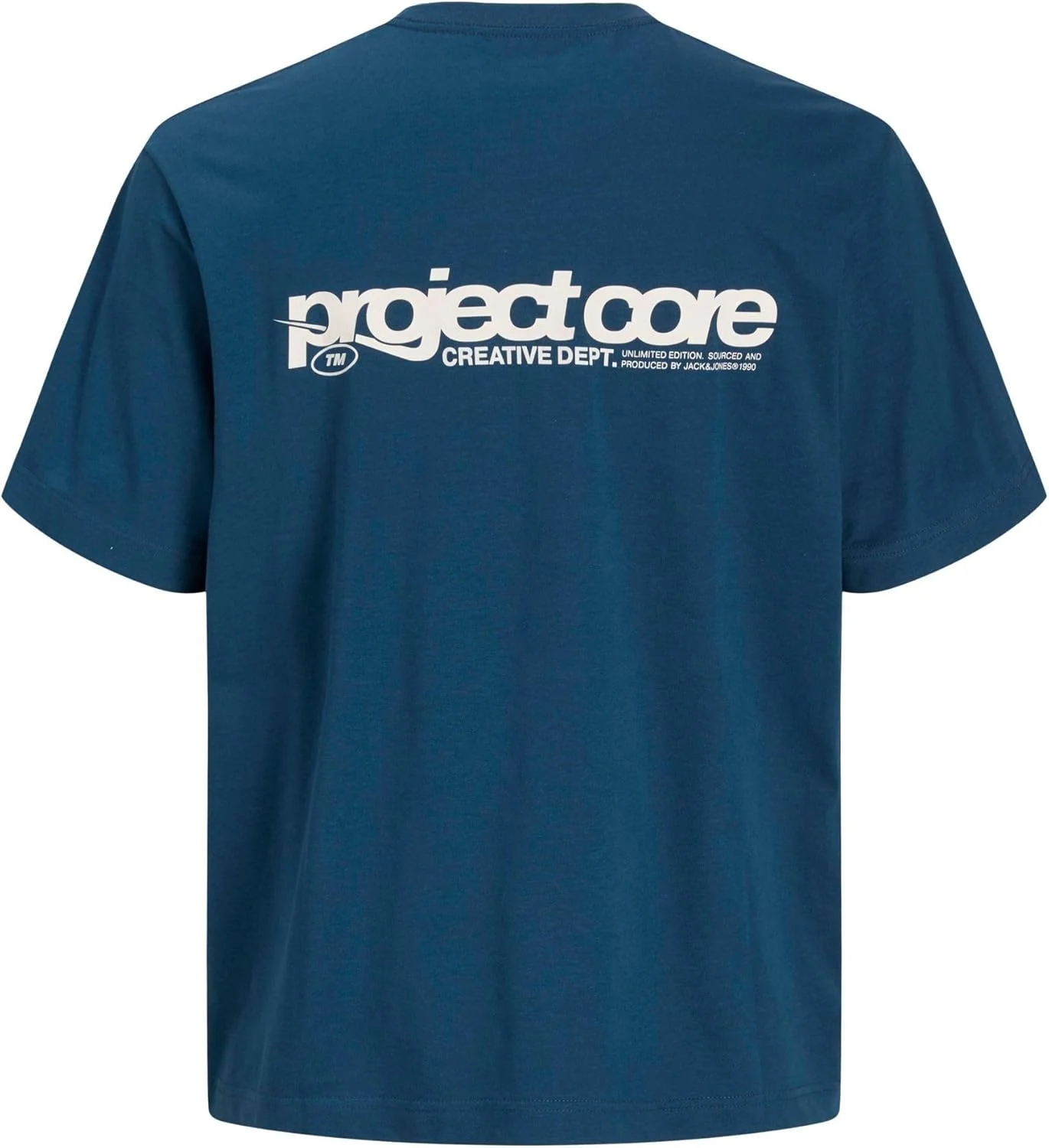 تی شرت مردانه جک اند جونز مدل Jcounion با طرح چاپی پشت آستین کوتاه