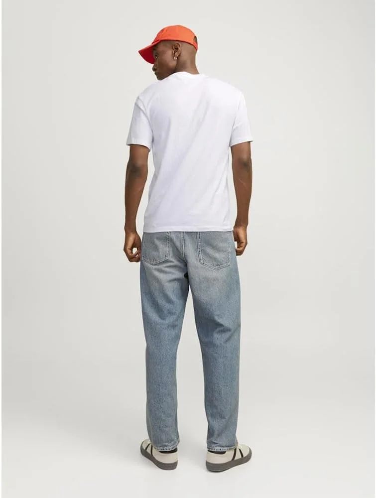 تی شرت مردانه جک اند جونز مدل Jjecaleb Varsity Tee Ss O-neck Noos