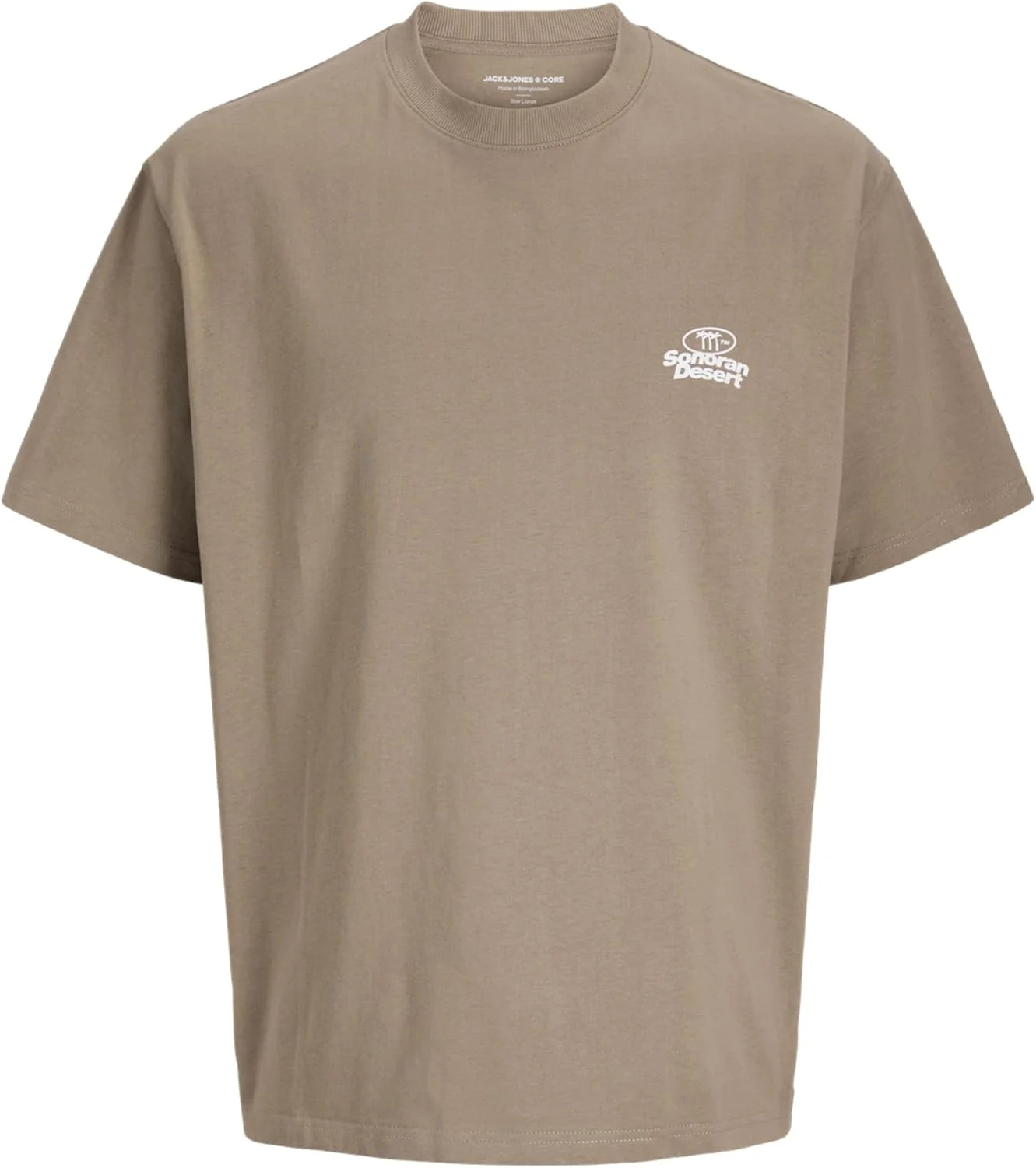 تی شرت مردانه جک اند جونز مدل Jcoretreat Typographic Tee Ss Crew Pls (بسته 1 عددی)