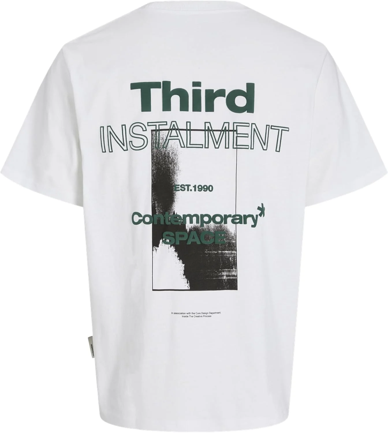 تی شرت آستین کوتاه یقه گرد مردانه جک اند جونز با طرح عکس در پشت (تک عددی)