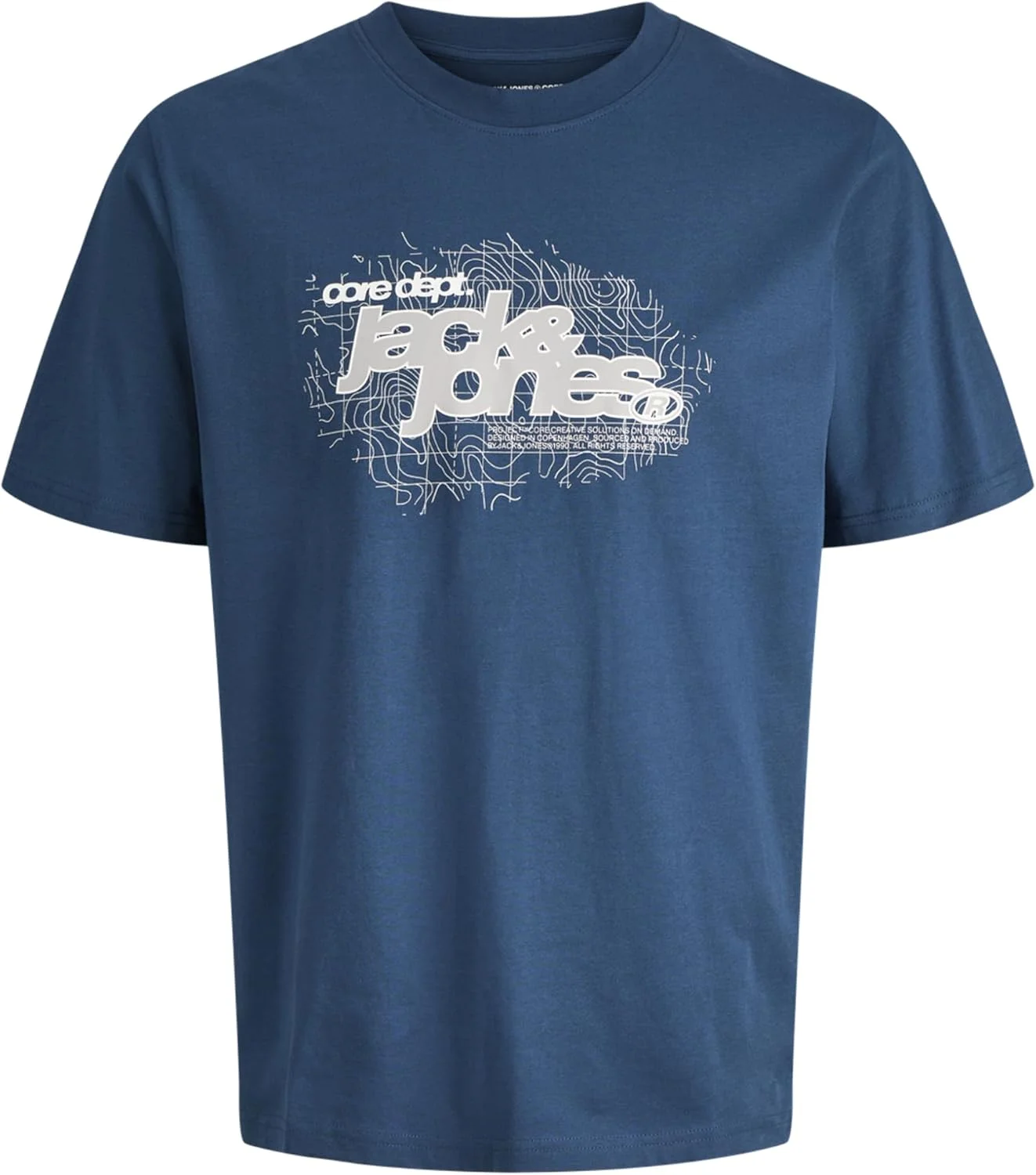 تی شرت مردانه جک اند جونز مدل Jcogrid Branding Tee Ss Crew Neck 3pk Mp (بسته 1 عددی)