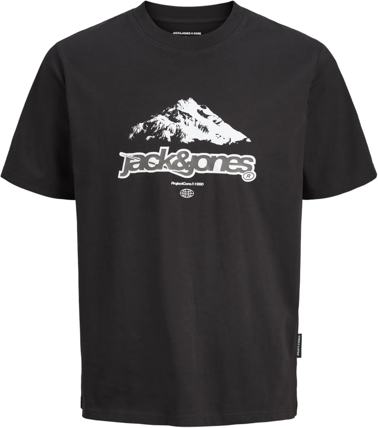 تی شرت یقه گرد مردانه جک اند جونز Jcoflare Brainding (بسته 1 عددی)