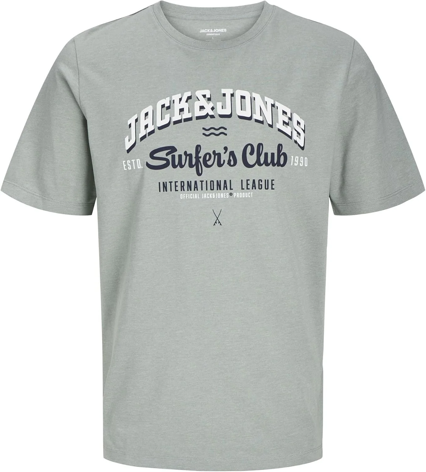 تی شرت مردانه جک اند جونز مدل JJELOGO TEE SS O-NECK 2 COL SS25 SN