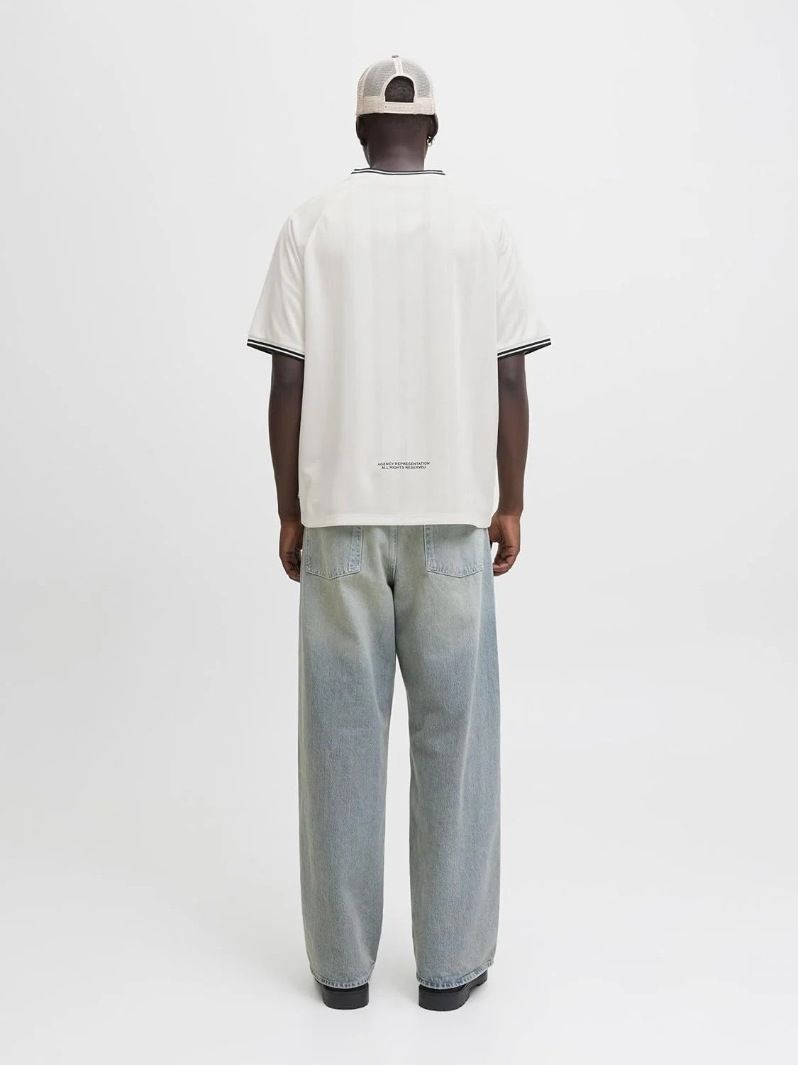 تی شرت مردانه جک اند جونز مدل Jcocover Retro Football Tee Ss Sn (بسته 1 عددی)