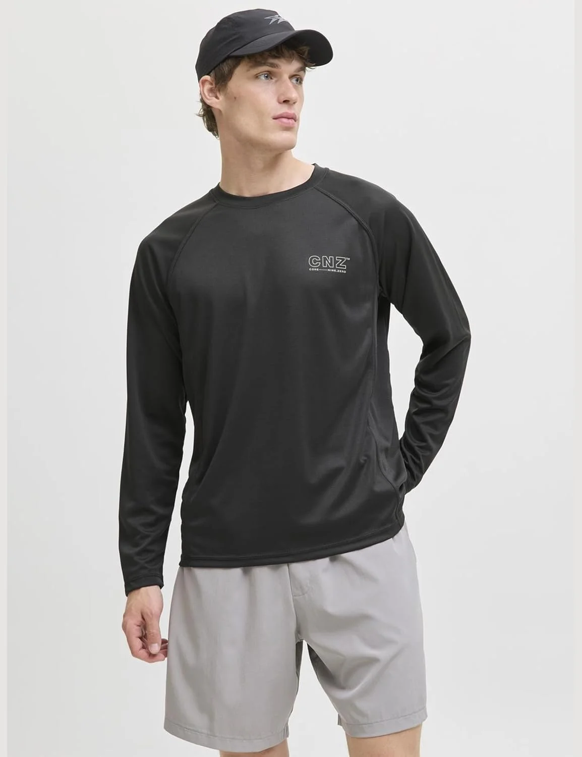 تی شرت آستین بلند مردانه جک اند جونز مدل Jcocnz Ls T-shirt Sn (تک بسته)