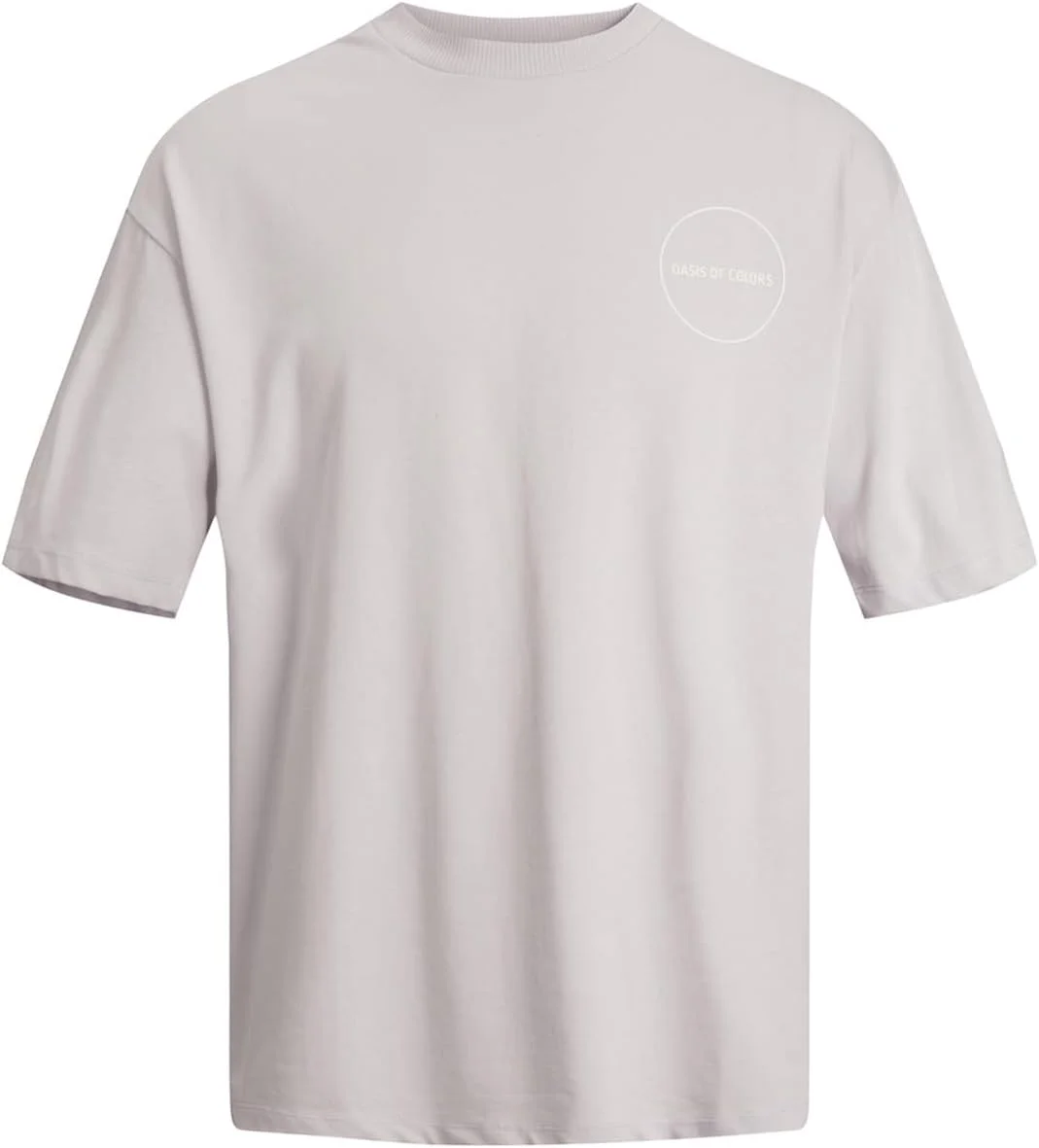 تی شرت آستین کوتاه مردانه جک اند جونز با طرح گرافیکی و یقه گرد