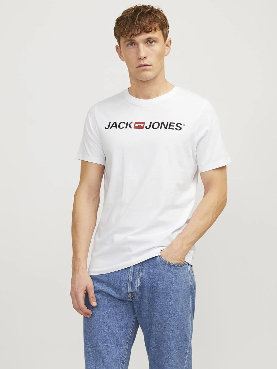 تی شرت مردانه جک اند جونز مدل Jjecorp Logo Tee Ss Crew Neck 3pk Mp (بسته 1 عددی)