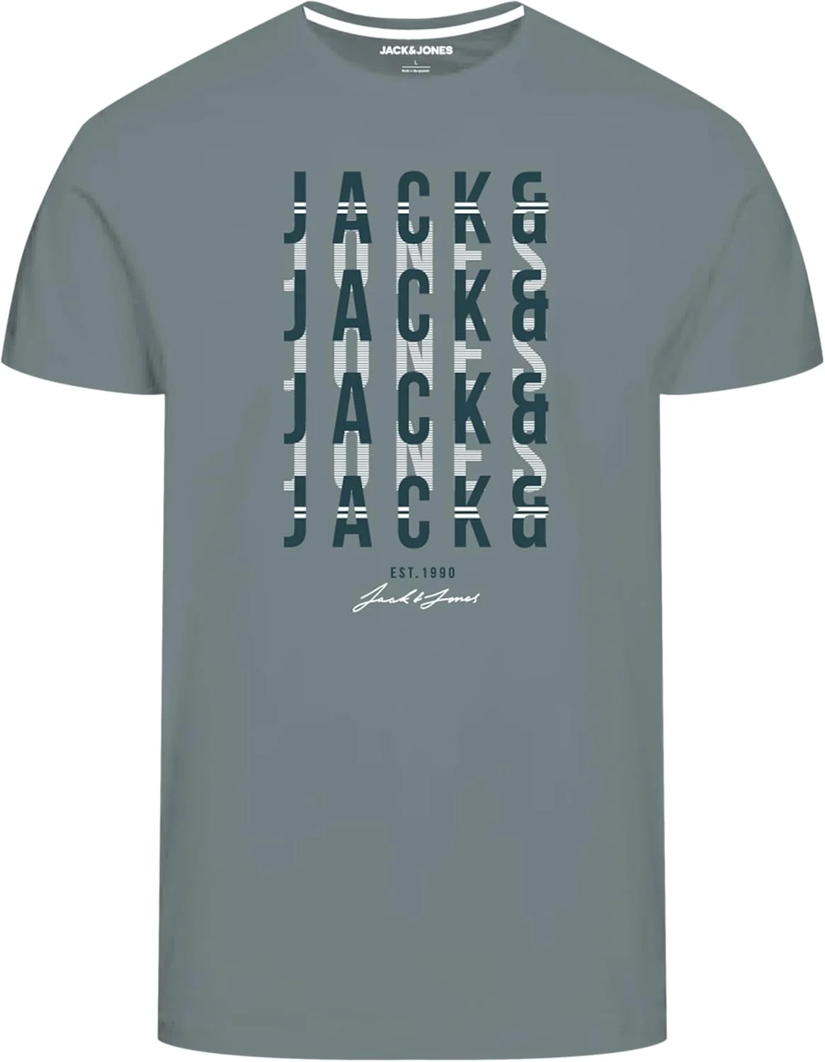 تی شرت مردانه جک اند جونز مدل JJDELVIN TEE SS CREW NECK 4PK MP