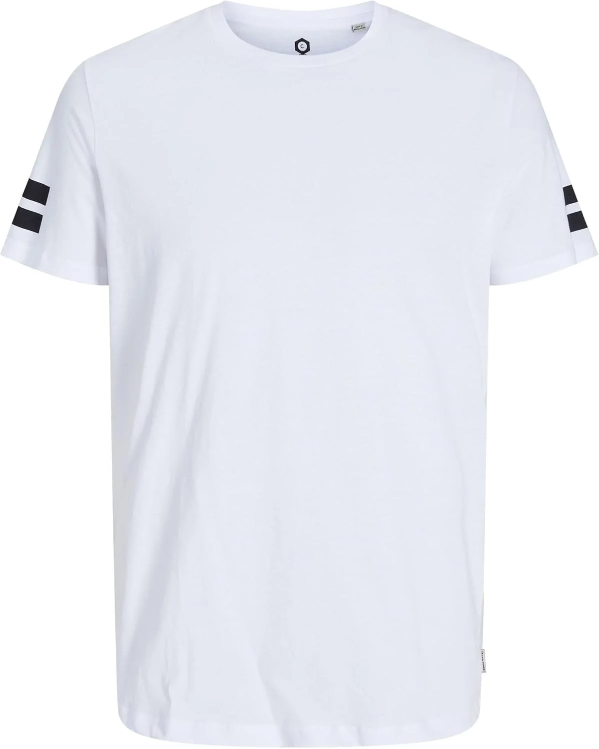 تی شرت یقه گرد ساده مردانه جک اند جونز (تک عددی)