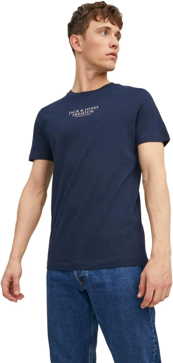 تی شرت مردانه جک اند جونز مدل BLUARCHIE (تک عددی)