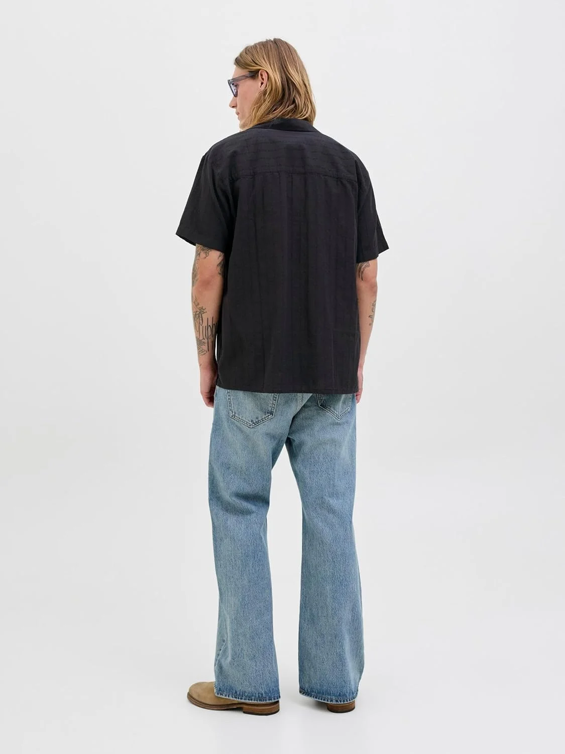 پیراهن مردانه جک اند جونز مدل Jortavira Emb Shirt Ss (تک عددی)