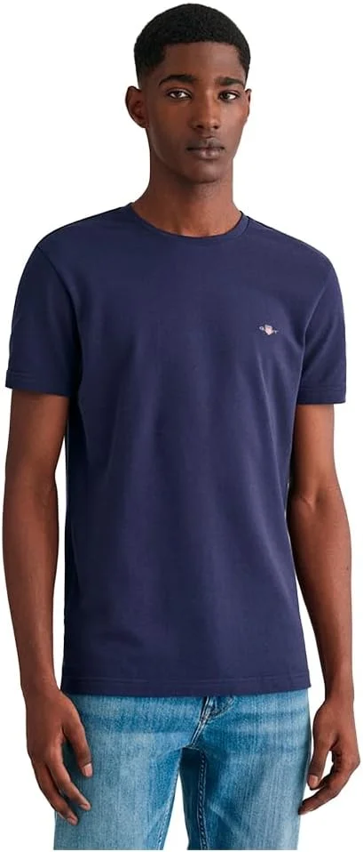 تی شرت آستین کوتاه یقه گرد GANT Slim Pique