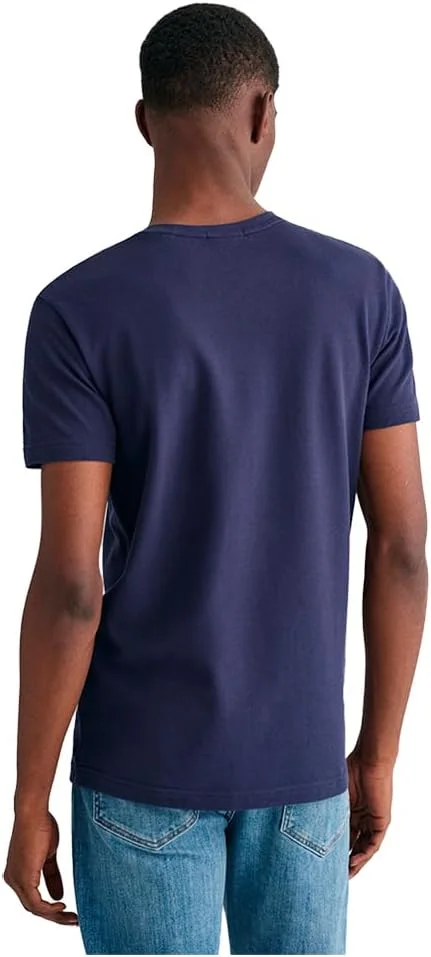 تی شرت آستین کوتاه یقه گرد GANT Slim Pique