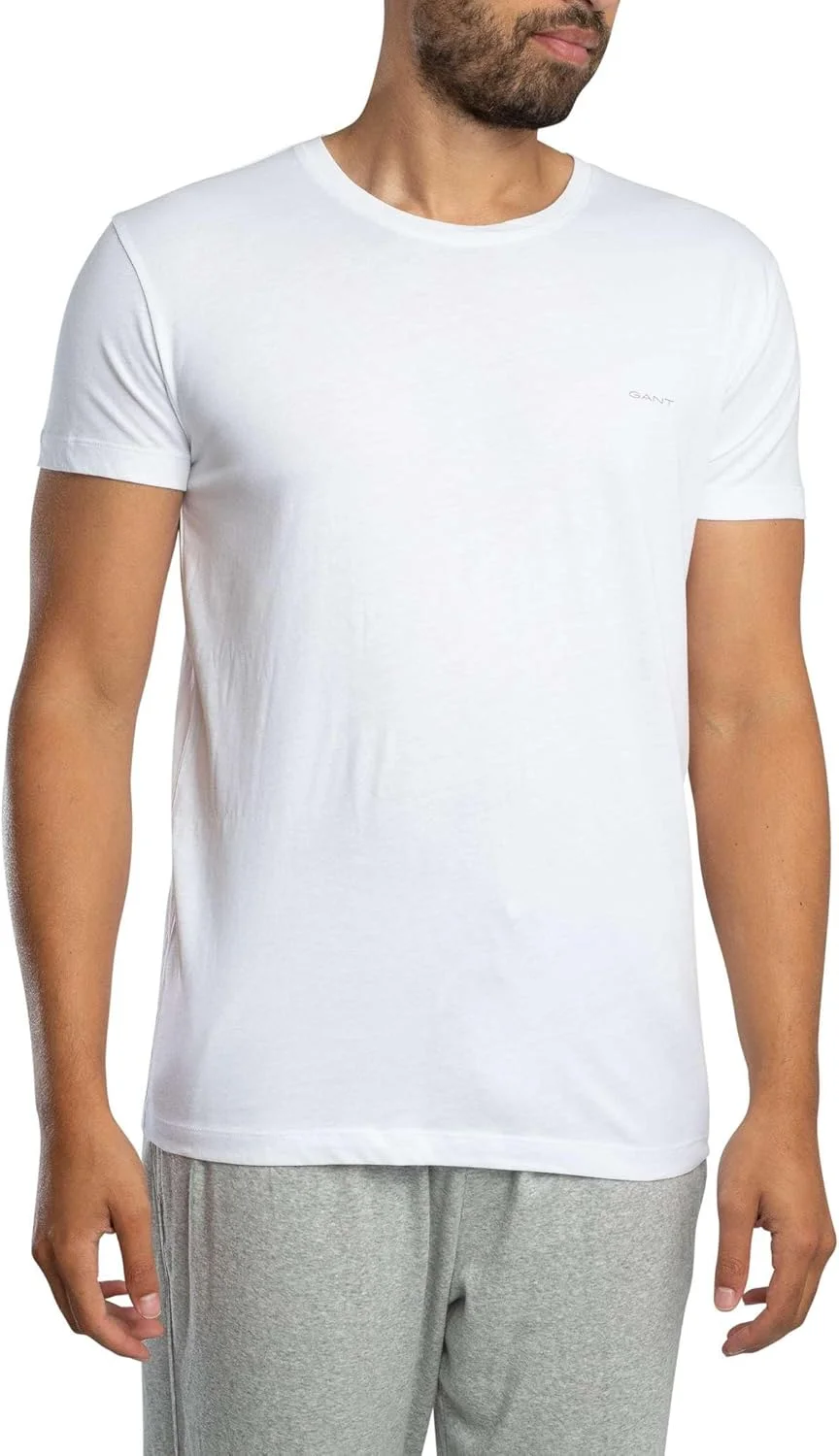 تی شرت آستین کوتاه مردانه Gant مدل C-neck بسته 2 عددی