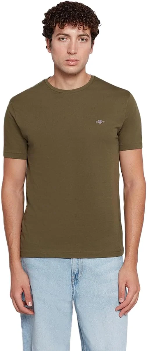 تی شرت آستین کوتاه مردانه GANT با لوگوی سپر