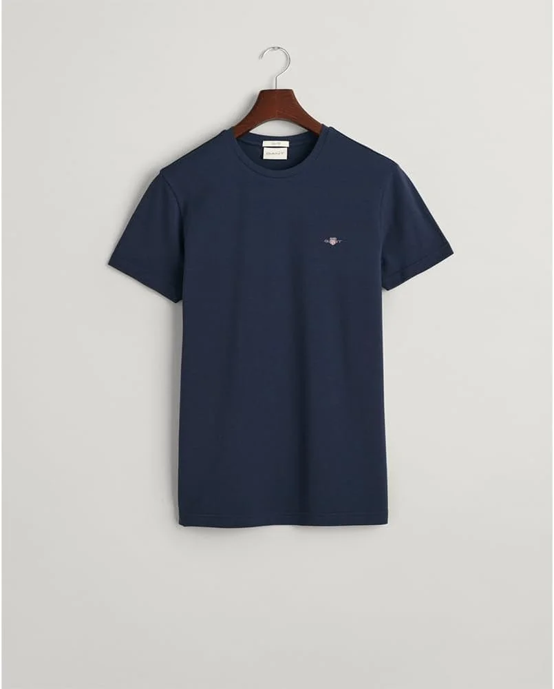 تی شرت آستین کوتاه یقه گرد GANT Slim Pique