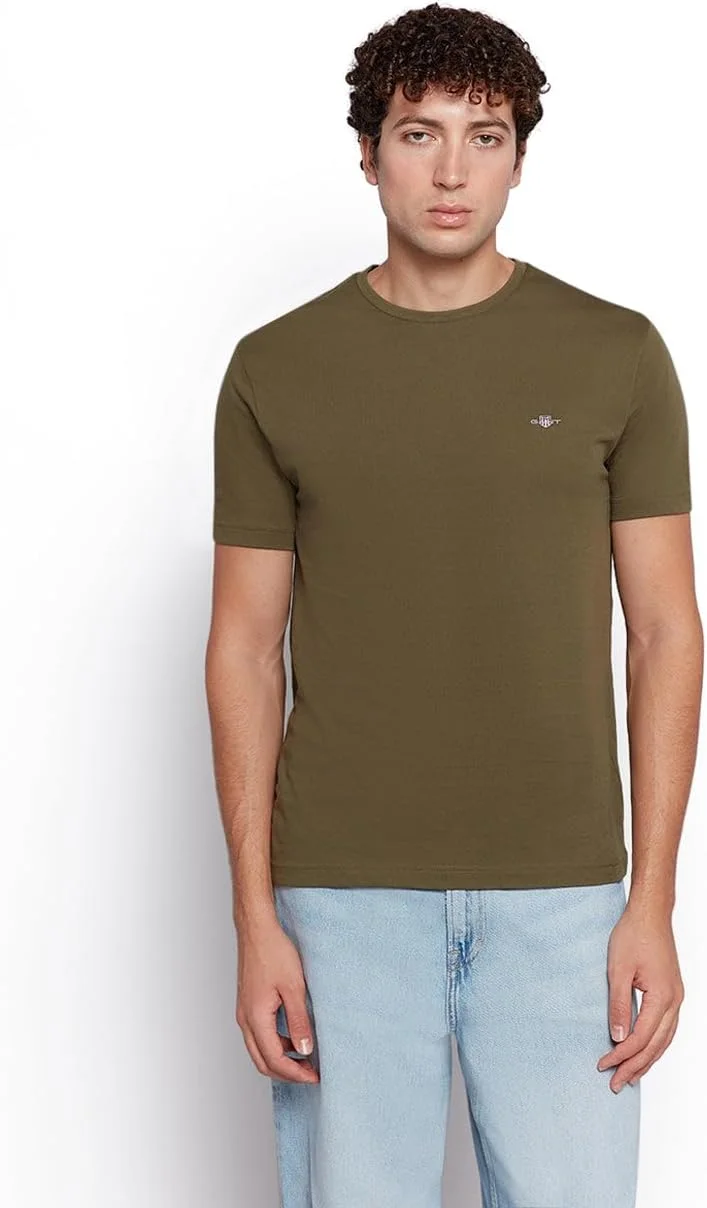 تی شرت آستین کوتاه مردانه GANT با لوگوی سپر