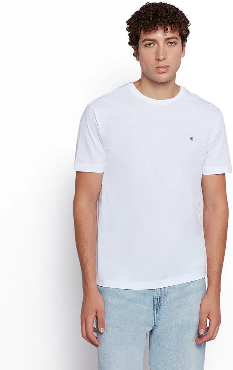 تی شرت آستین کوتاه مردانه GANT با لوگوی سپر